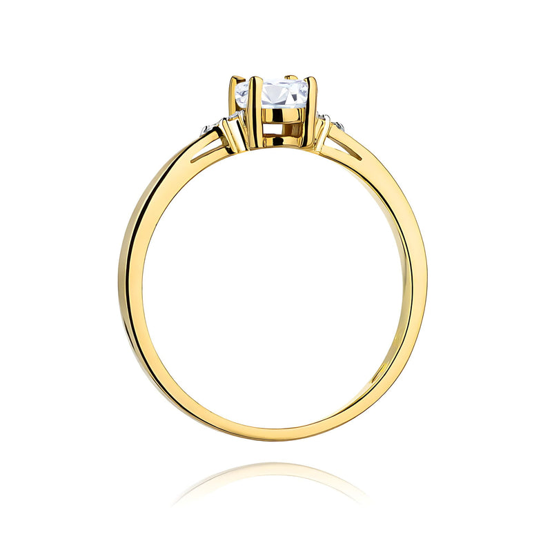 Inel Aur 14K cu Diamante de Laborator 0.45 ct, imaginea 3 din 12