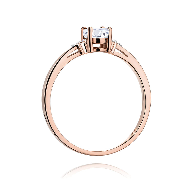 Inel Aur 14K cu Diamante de Laborator 0.45 ct, imaginea 7 din 12