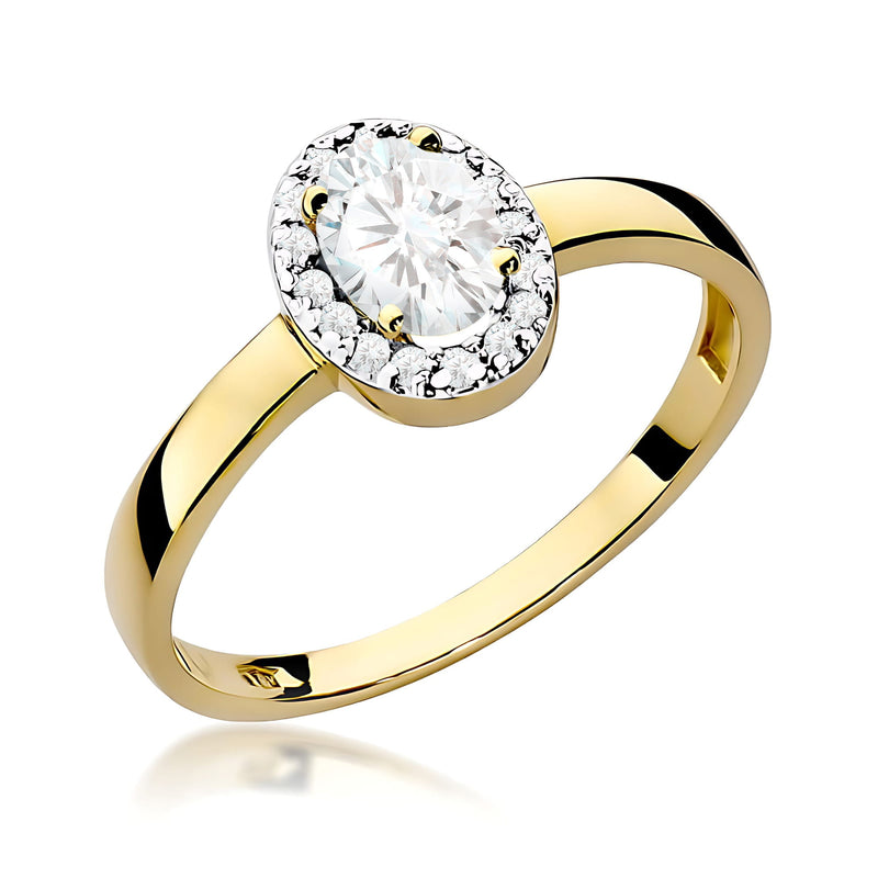 Inel Aur 14K cu Diamante de Laborator 0.48 ct — Aur galben
