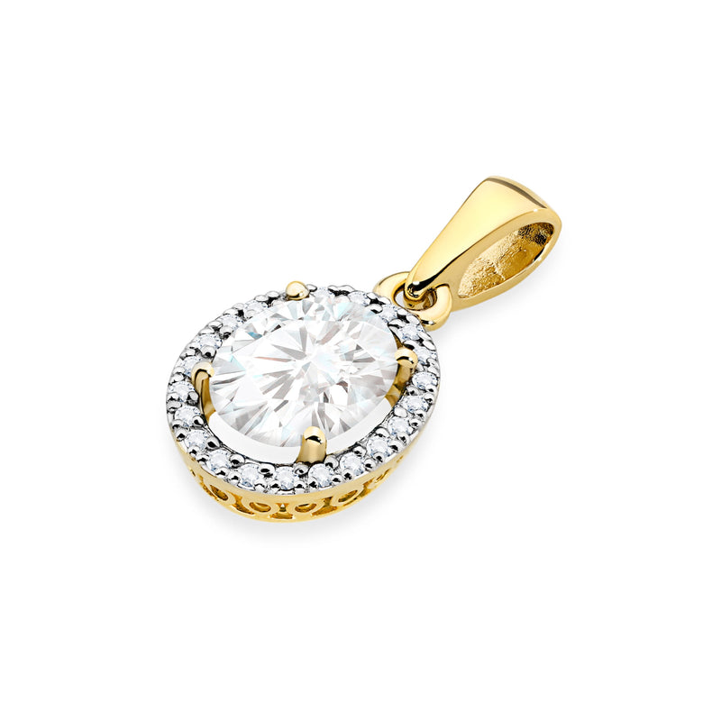 Pandantiv Aur 14K cu Diamante de Laborator 2.11 ct, imaginea 2 din 6