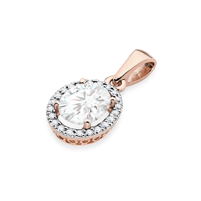 Pandantiv Aur 14K cu Diamante de Laborator 2.11 ct, imaginea 4 din 6