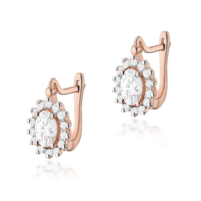 Cercei Aur 14K cu Diamante de Laborator 0.64 ct, imaginea 3 din 6