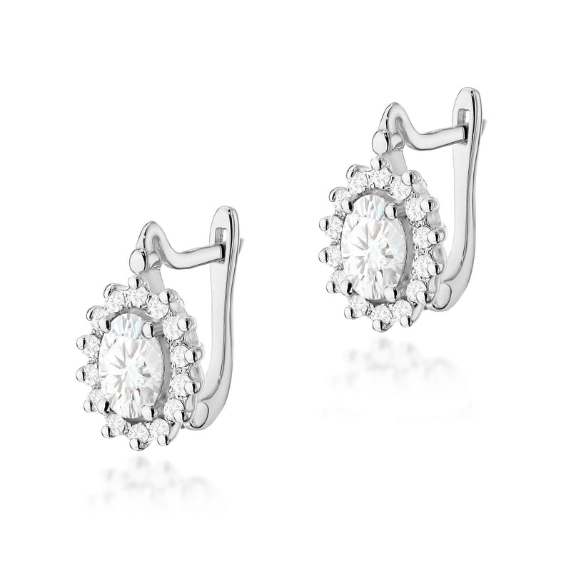 Cercei Aur 14K cu Diamante de Laborator 0.64 ct, imaginea 5 din 6