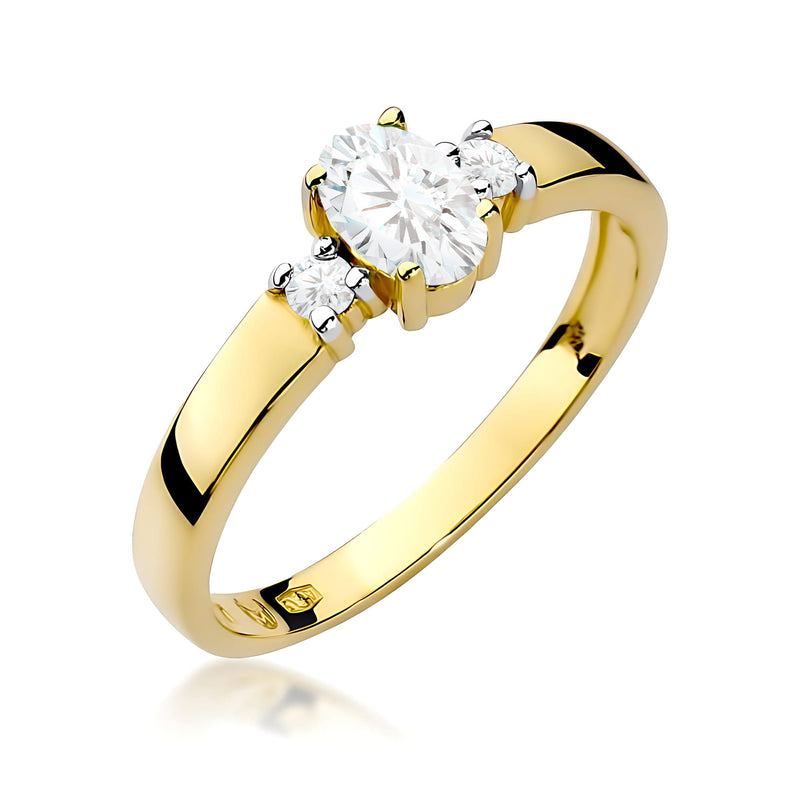 Inel Aur 14K cu Diamante de Laborator 0.48 ct — Aur galben