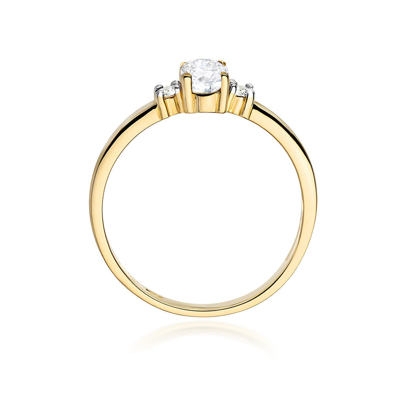 Inel Aur 14K cu Diamante de Laborator 0.48 ct, imaginea 3 din 12