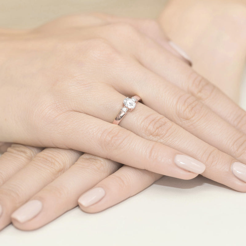 Inel Aur 14K cu Diamante de Laborator 0.48 ct, imaginea 8 din 12