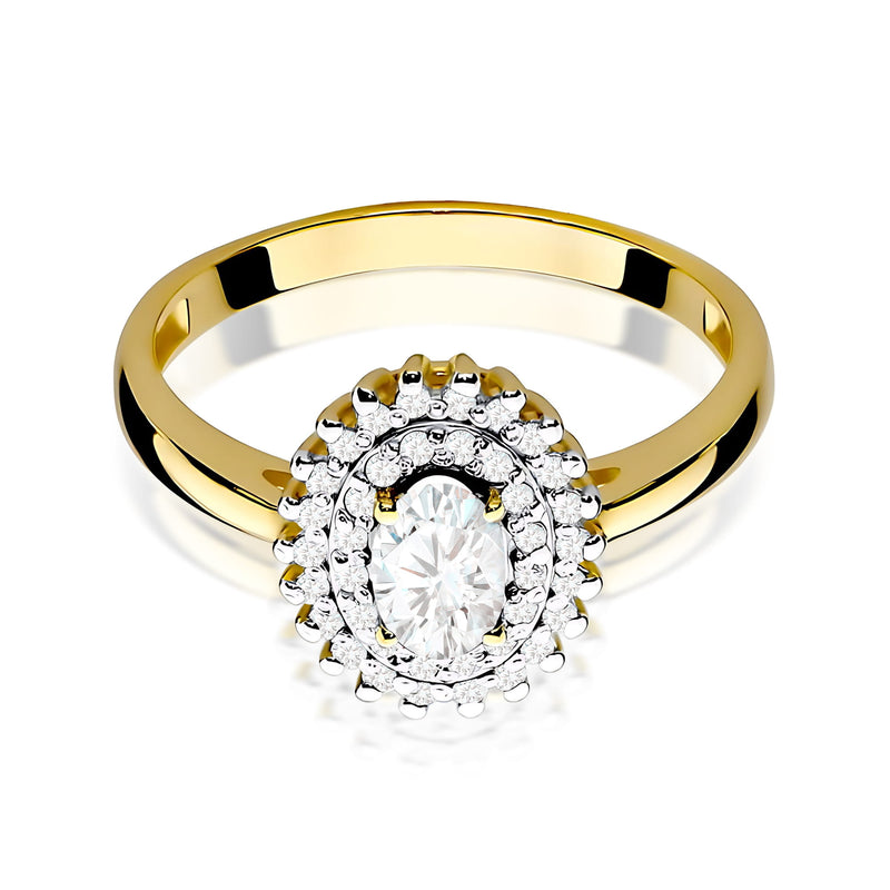 Inel Aur 14K cu Diamante de Laborator 0.59 ct, imaginea 2 din 12