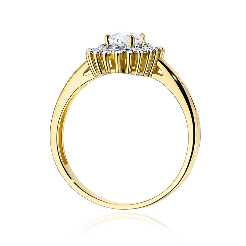 Inel Aur 14K cu Diamante de Laborator 0.59 ct, imaginea 3 din 12