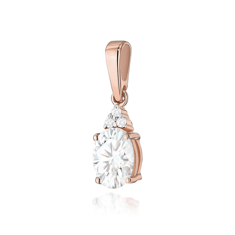 Pandantiv Aur 14K cu Diamante de Laborator 0.73 ct, imaginea 4 din 9