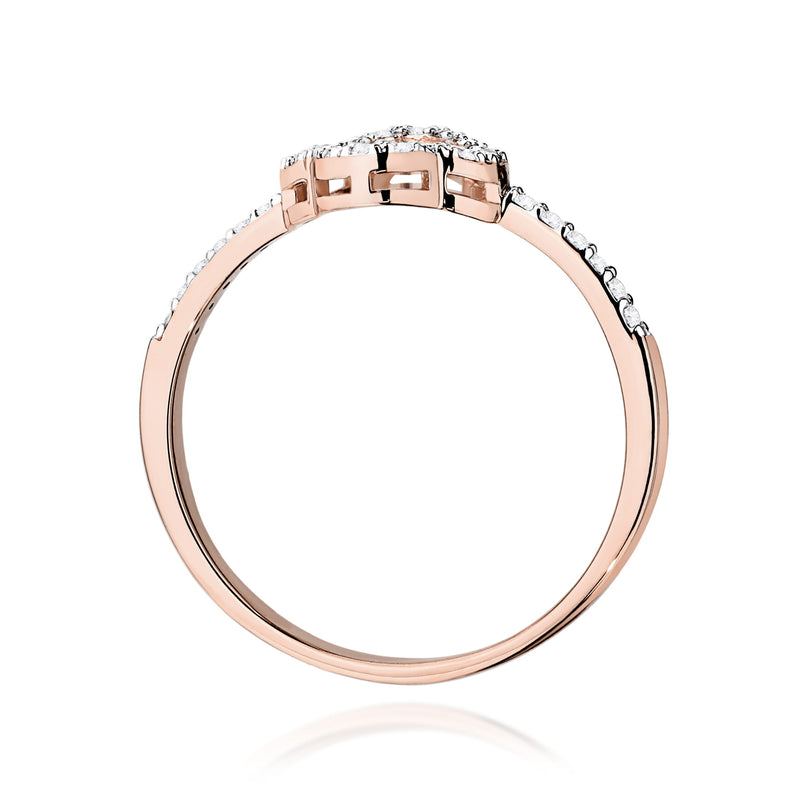 Inel Aur 14K cu Diamante Naturale 0.14 ct, imaginea 7 din 12