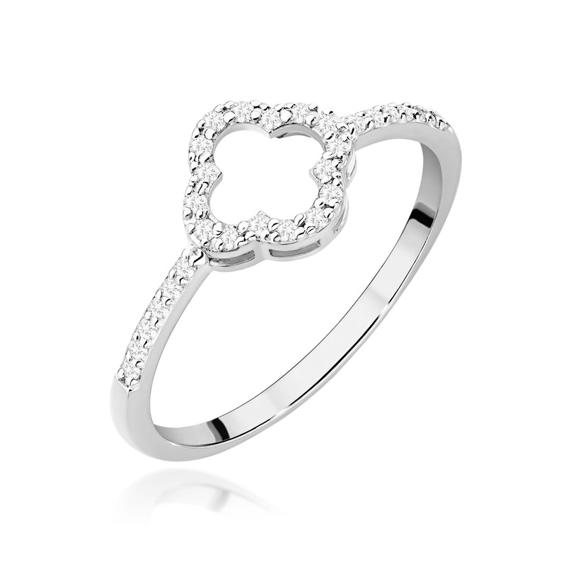 Inel Aur 14K cu Diamante Naturale 0.14 ct, imaginea 9 din 12