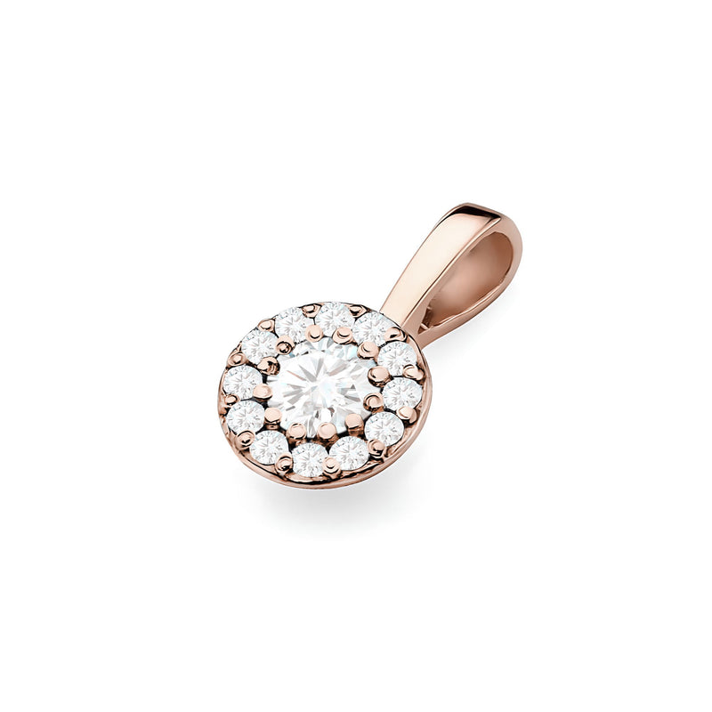 Pandantiv Aur 14K cu Diamante de Laborator 0.22 ct, imaginea 4 din 6