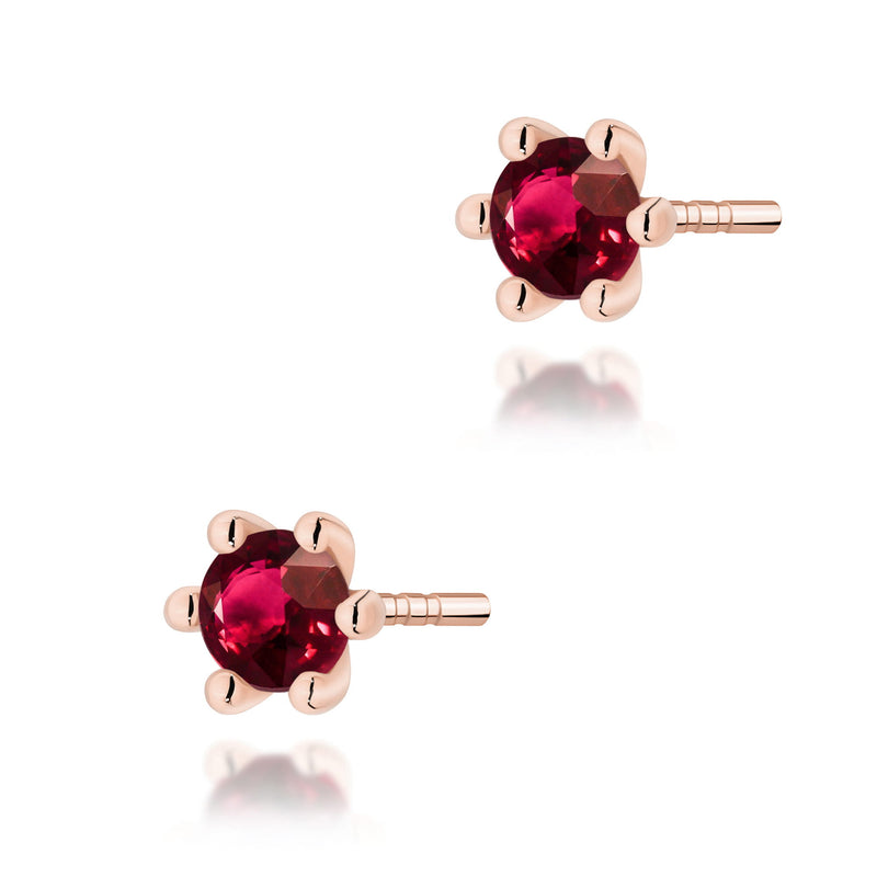 Cercei Aur 14K cu Rubin 0.15 ct, imaginea 4 din 9