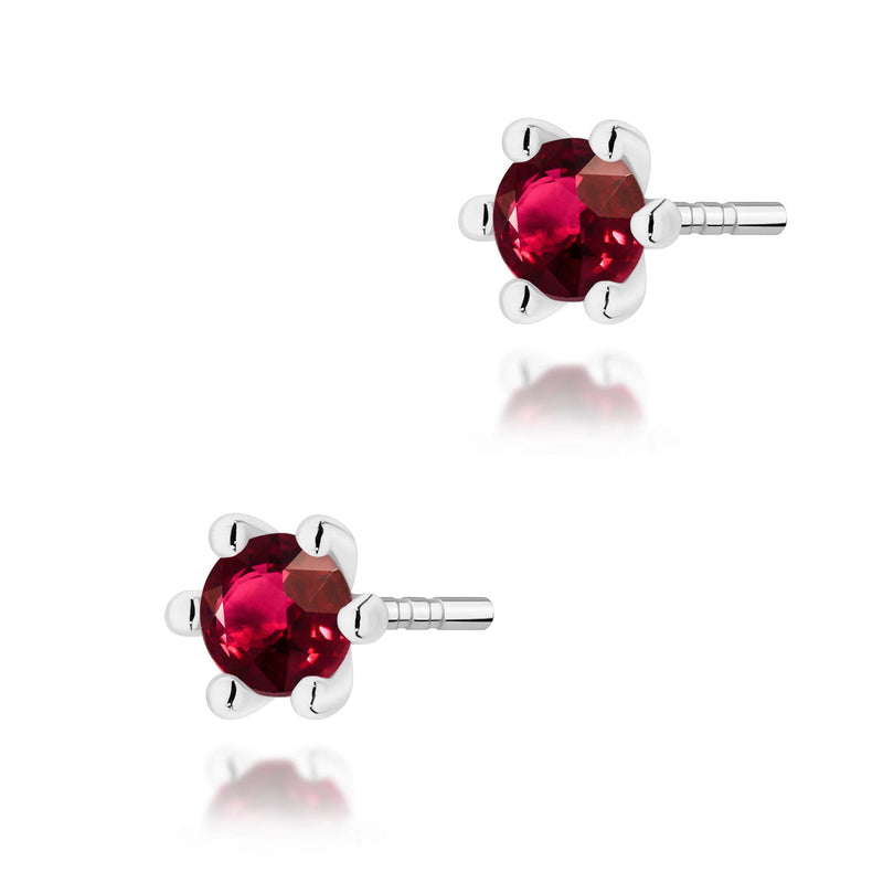 Cercei Aur 14K cu Rubin 0.15 ct, imaginea 7 din 9