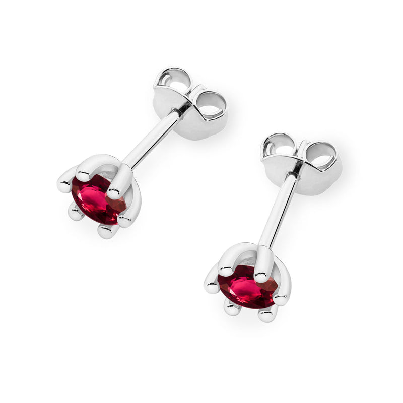Cercei Aur 14K cu Rubin 0.15 ct, imaginea 8 din 9
