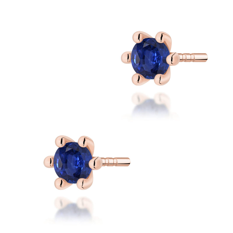 Cercei Aur 14K cu Safir 0.15 ct, imaginea 4 din 9