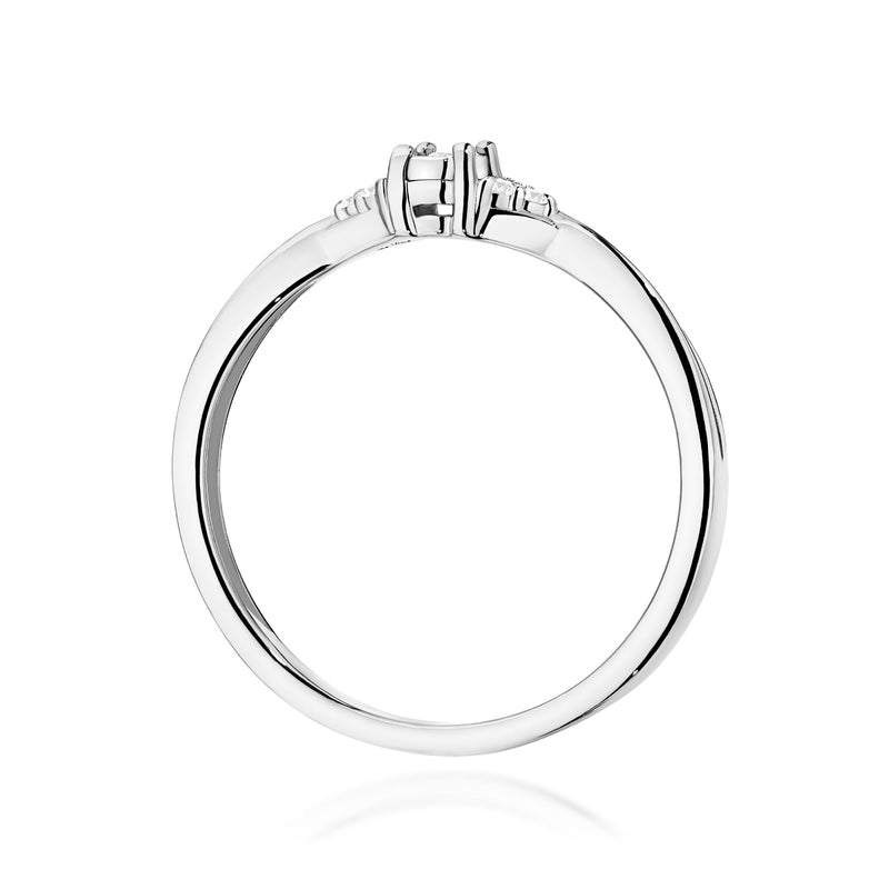 Inel Aur 14K cu Diamante Naturale 0.04 ct, imaginea 11 din 12