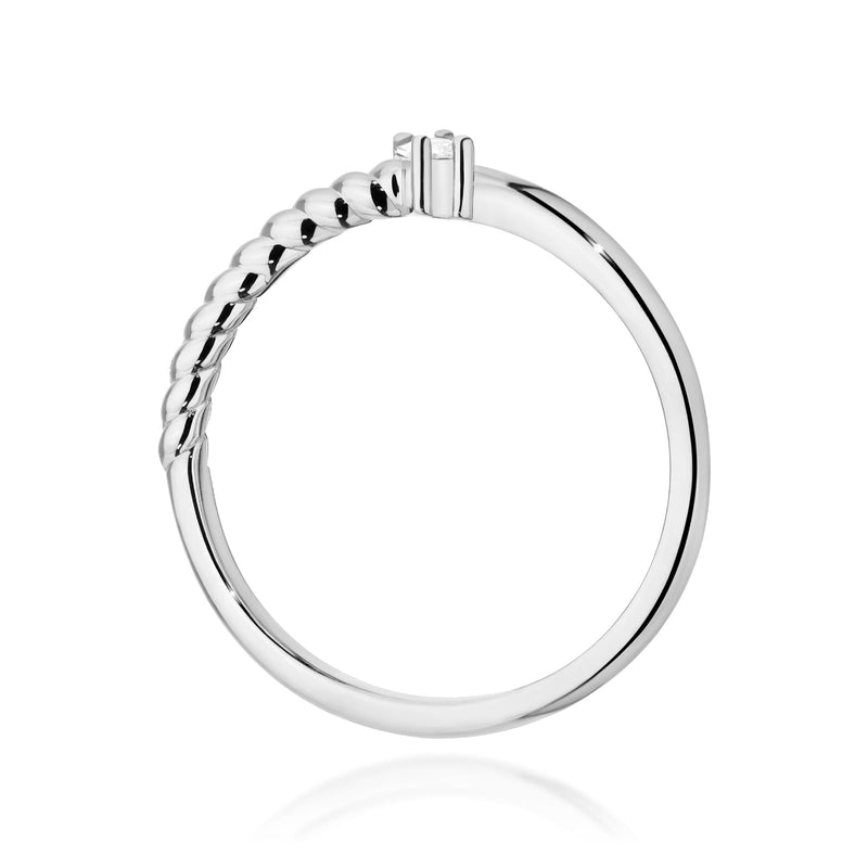 Inel Aur 14K cu Diamant Natural 0.13 ct, imaginea 11 din 12