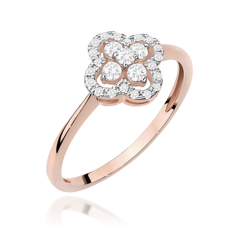 Inel Aur 14K cu Diamante Naturale 0.25 ct, imaginea 5 din 12