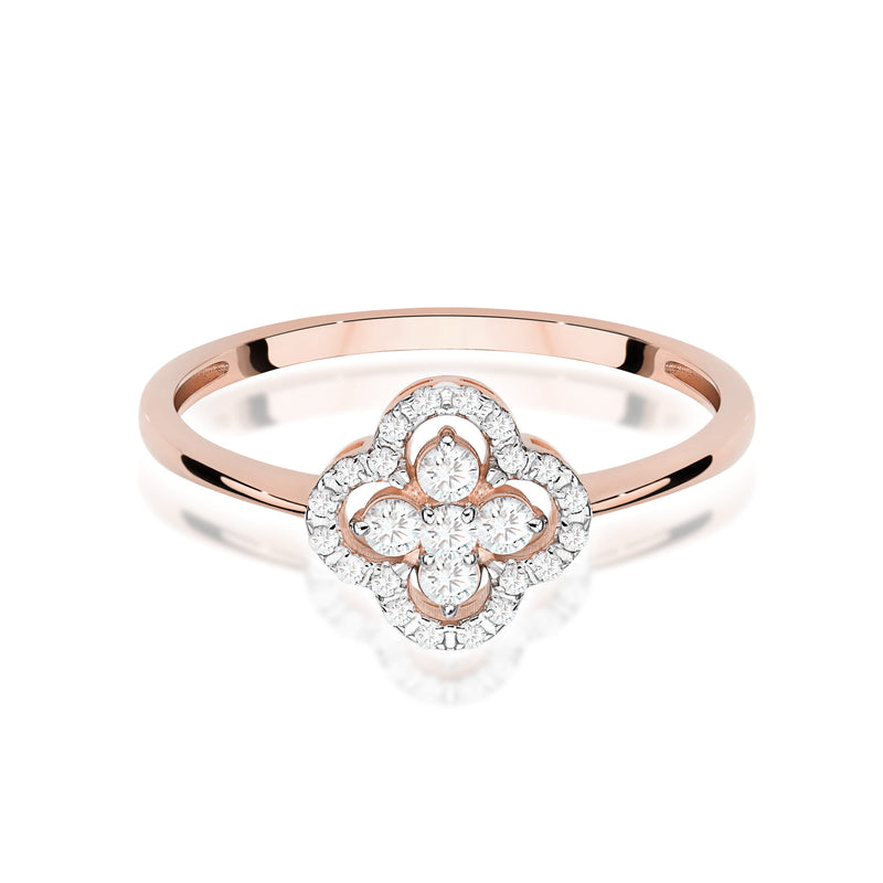 Inel Aur 14K cu Diamante Naturale 0.25 ct, imaginea 6 din 12