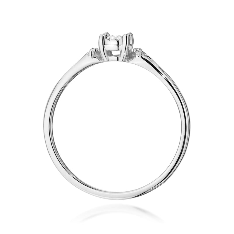 Inel Aur 14K cu Diamante Naturale 0.09 ct, imaginea 11 din 12