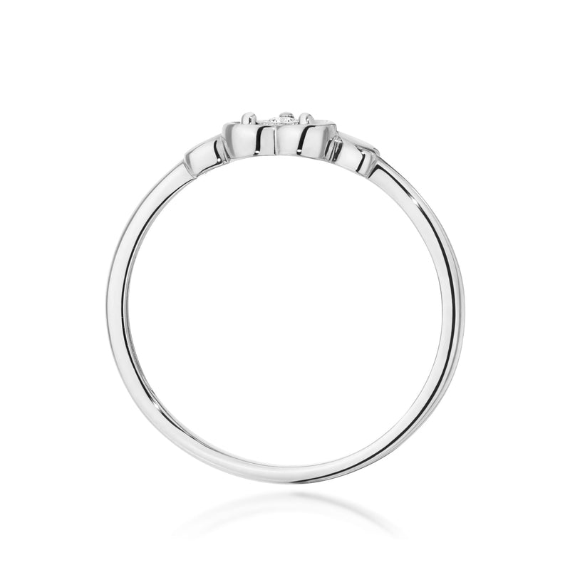 Inel Aur 14K cu Diamant Natural 0.03 ct, imaginea 11 din 12
