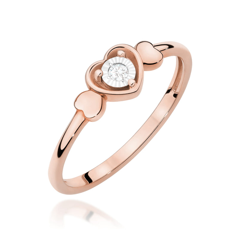 Inel Aur 14K cu Diamant Natural 0.03 ct, imaginea 5 din 12