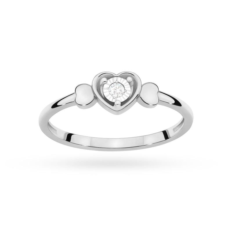 Inel Aur 14K cu Diamant Natural 0.03 ct, imaginea 10 din 12