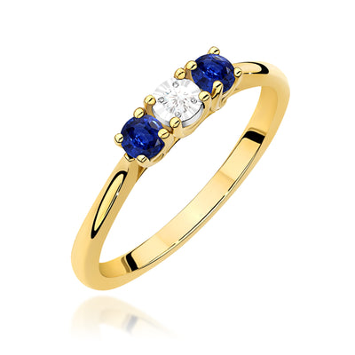Inel Aur 14K cu Diamant Natural 0.03 ct