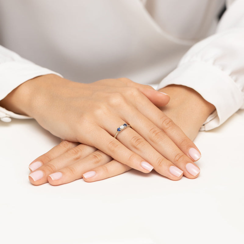 Inel Aur 14K cu Diamant Natural 0.03 ct, imaginea 12 din 12