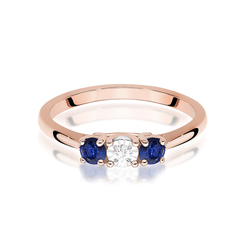 Inel Aur 14K cu Diamant Natural 0.03 ct, imaginea 6 din 12