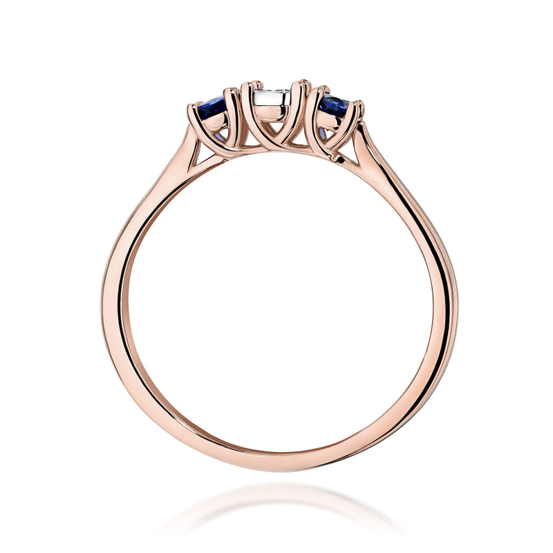 Inel Aur 14K cu Diamant Natural 0.03 ct, imaginea 7 din 12