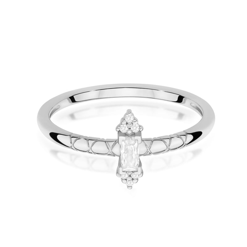 Inel Aur 14K cu Diamante Naturale 0.16 ct, imaginea 10 din 12