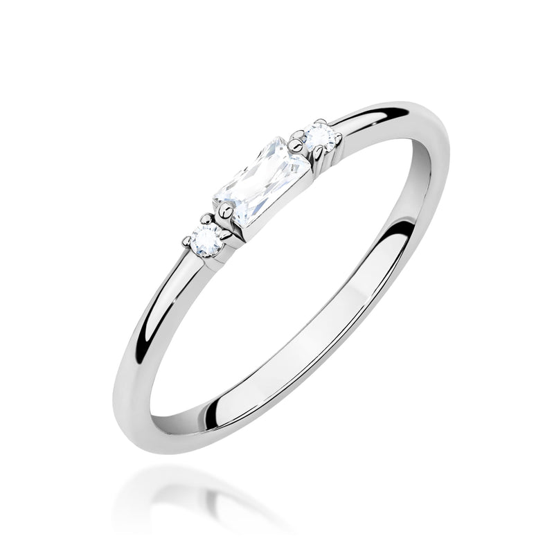 Inel Aur 14K cu Diamante Naturale 0.16 ct, imaginea 9 din 12