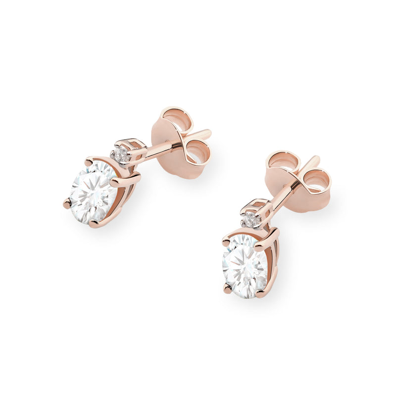 Cercei Aur 14K cu Diamante de Laborator 0.83 ct, imaginea 5 din 9