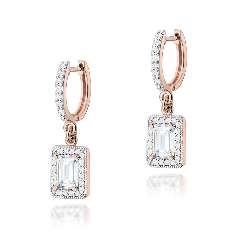 Cercei Aur 14K cu Diamante de Laborator 0.94 ct, imaginea 3 din 6