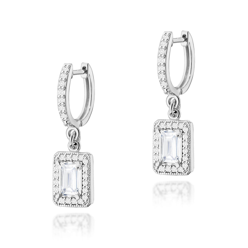 Cercei Aur 14K cu Diamante de Laborator 0.94 ct, imaginea 5 din 6