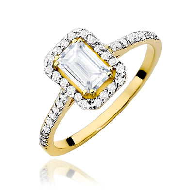 Inel Aur 14K cu Diamante de Laborator 0.79 ct