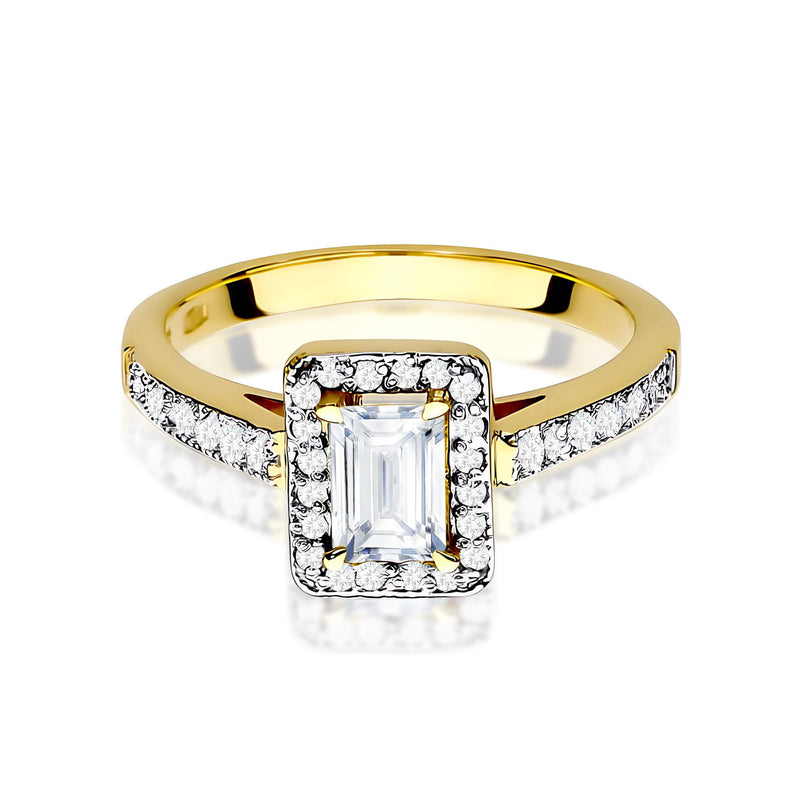 Inel Aur 14K cu Diamante de Laborator 0.82 ct, imaginea 2 din 12