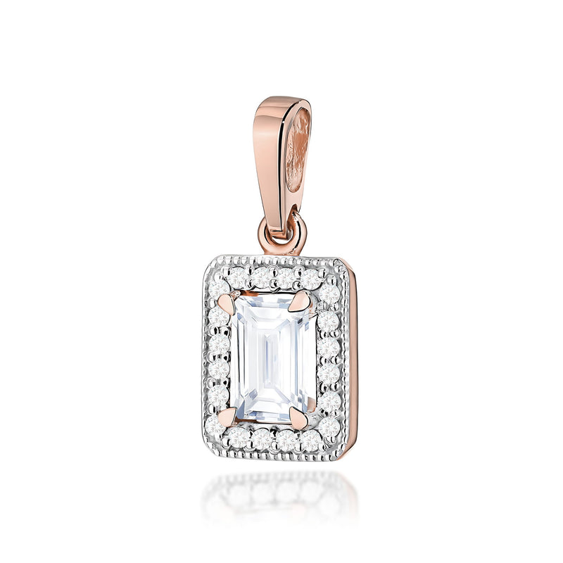 Pandantiv Aur 14K cu Diamante de Laborator 0.70 ct, imaginea 3 din 6