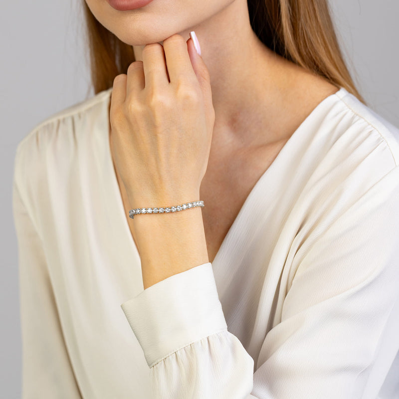 Bratara Aur 14K cu Diamante de Laborator 4.40 ct, imaginea 6 din 6