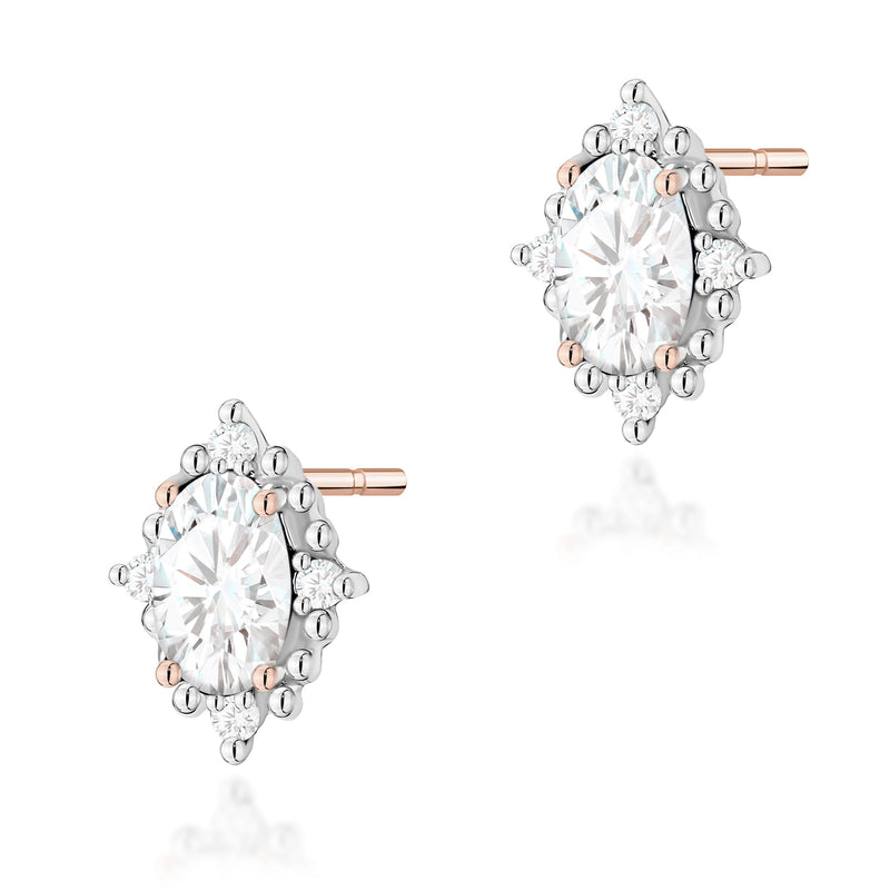 Cercei Aur 14K cu Diamante de Laborator 0.29 ct, imaginea 3 din 6