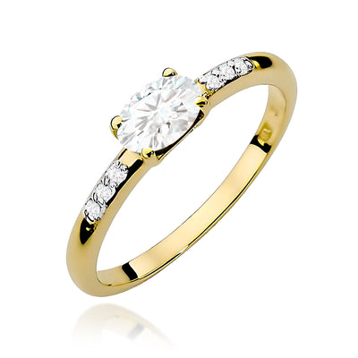 Inel Aur 14K cu Diamante de Laborator 0.43 ct