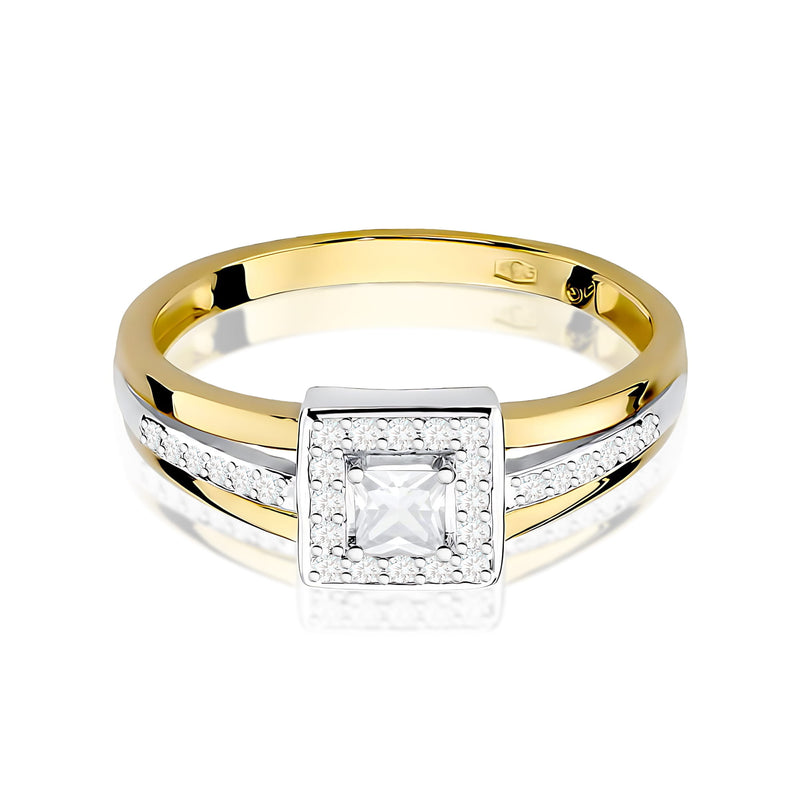 Inel Aur 14K cu Diamante de Laborator 0.29 ct, imaginea 2 din 12