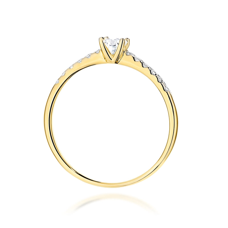 Inel Aur 14K cu Diamante de Laborator 0.21 ct, imaginea 3 din 9