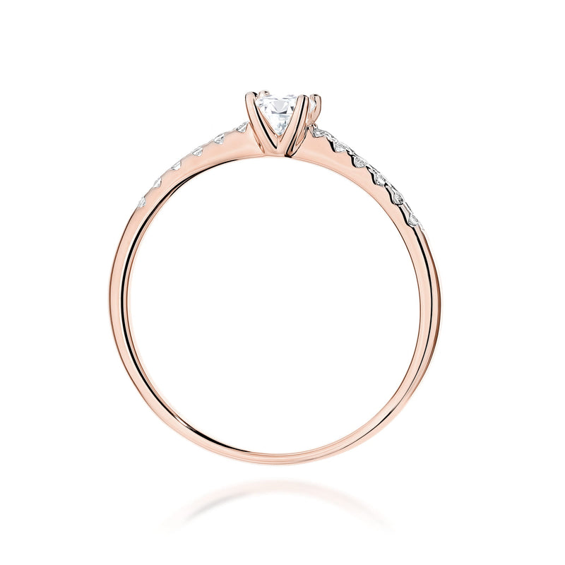 Inel Aur 14K cu Diamante de Laborator 0.21 ct, imaginea 6 din 9