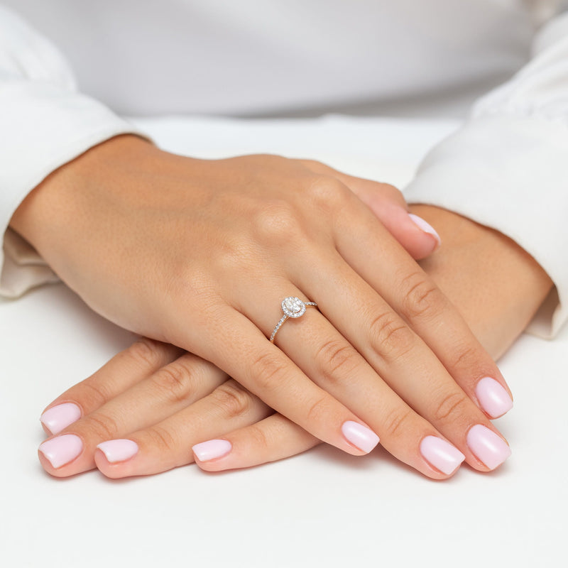 Inel Aur 14K cu Diamante de Laborator 0.47 ct, imaginea 4 din 12