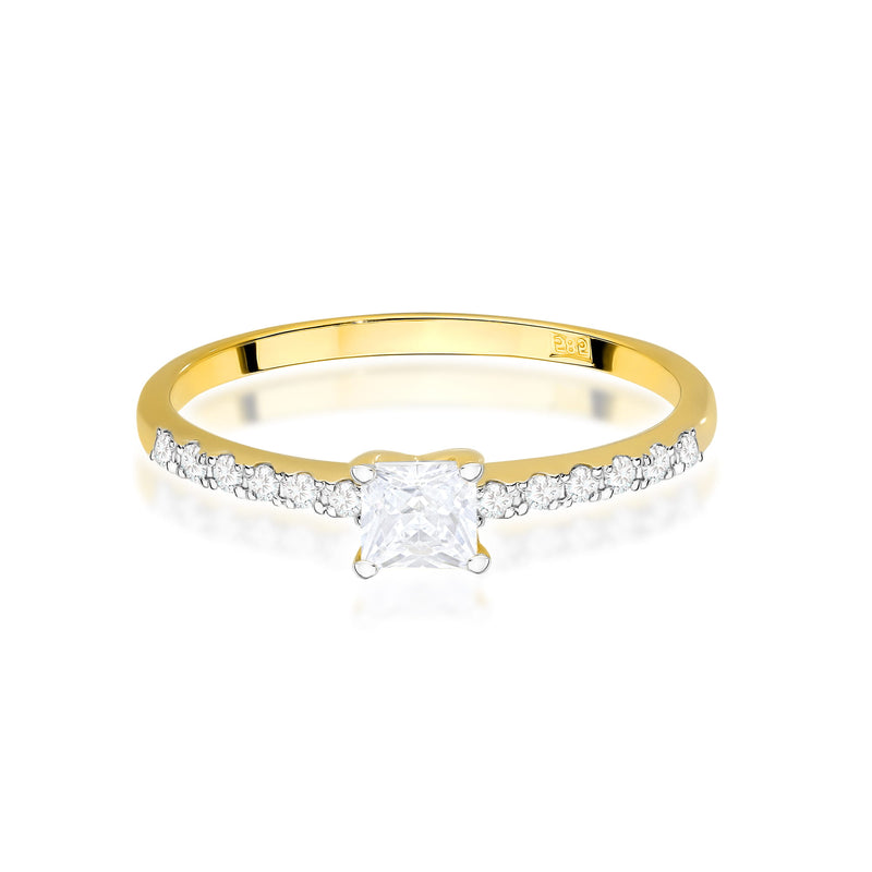 Inel Aur 14K cu Diamante de Laborator 0.40 ct, imaginea 2 din 12