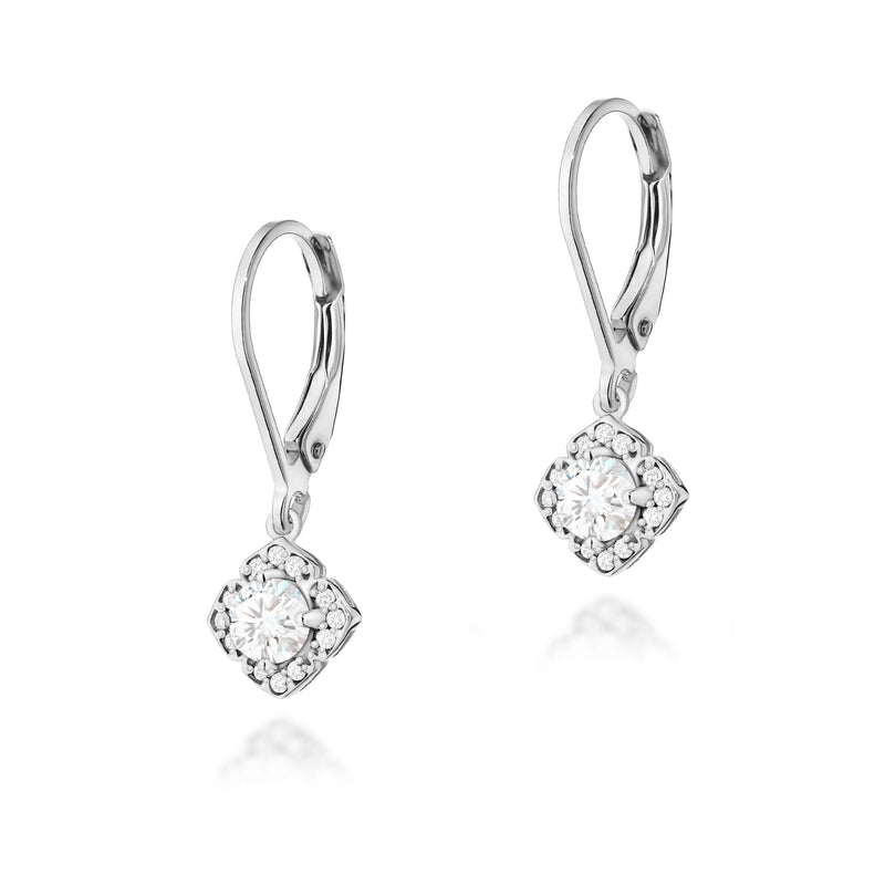 Cercei Aur 14K cu Diamante de Laborator 0.62 ct, imaginea 3 din 4