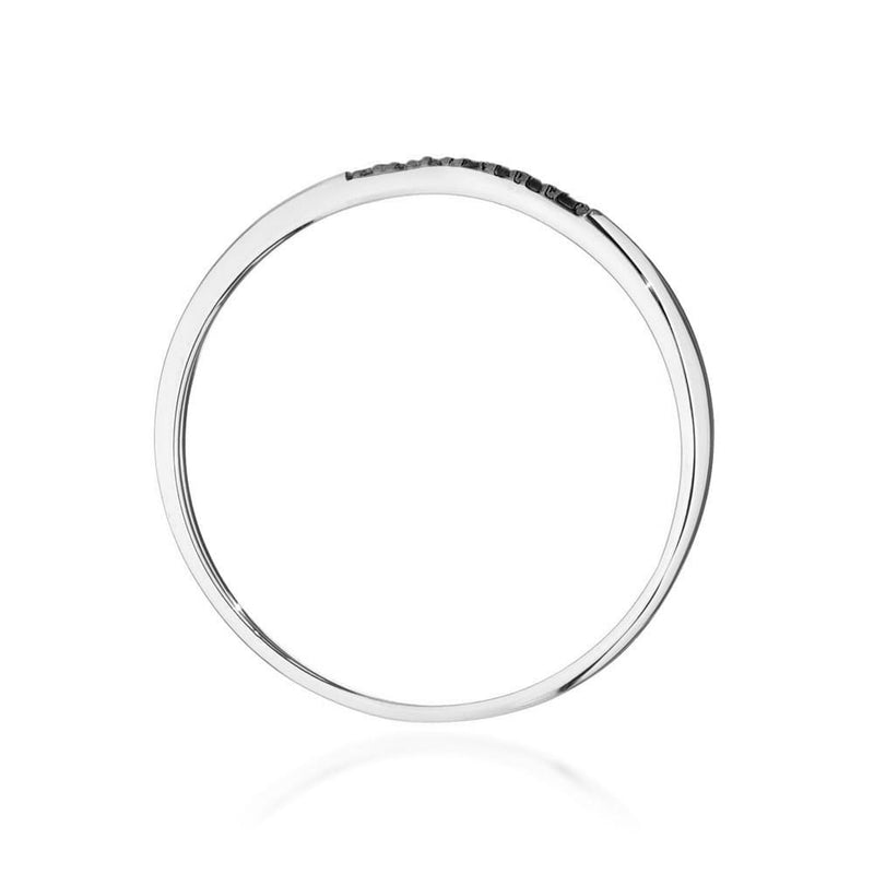 Inel Aur 14K cu Diamante Negre W0607, imaginea 11 din 12